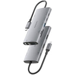 Docking USB Tipo-C Aisens ASUC-10P050-GR/ 1xDisplayPort/ 1xHDMI 4K/ 1xRJ45/ 2xUSB/ 2xUSB Tipo-C/ 1xUSB Tipo-C PD/ 1xLect