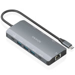Docking USB Tipo-C Aisens ASUC-10P052-GR/ 2xHDMI 4K/ 1xRJ45/ 3xUSB/ 1xUSB Tipo-C/ 1xUSB Tipo-C PD/ 1xLector de Tarjetas/