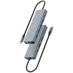 Docking USB Tipo-C Aisens ASUC-9P051-GR/ 1xDisplayPort/ 1xHDMI 4K/ 4xUSB/ 1xUSB Tipo-C/ 1xRJ45/ 1xUSB Tipo-C PD/ Gris