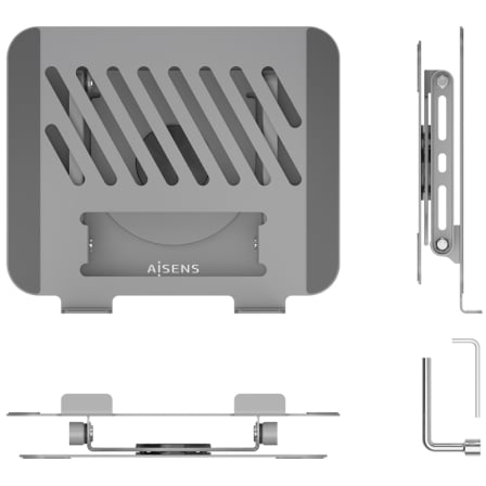 Soporte de Sobremesa Aisens LP5SXL-487 para Portátil de 10-17"/ hasta 3kg
