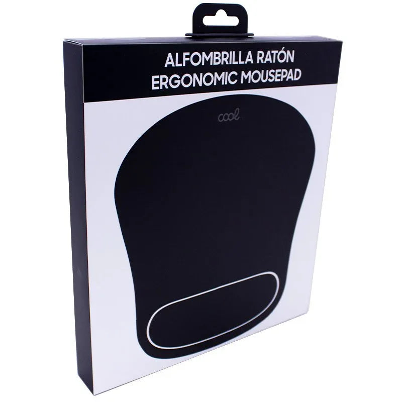 Alfombrilla Ratón COOL Ergonomic Mousepad Color Negro - PixelPlaza