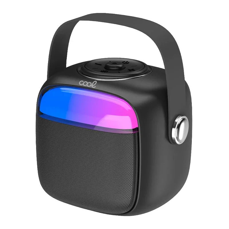 Altavoz Bluetooth Universal Música 6W COOL Mini Karaoke + 1 Micrófono Negro - PixelPlaza