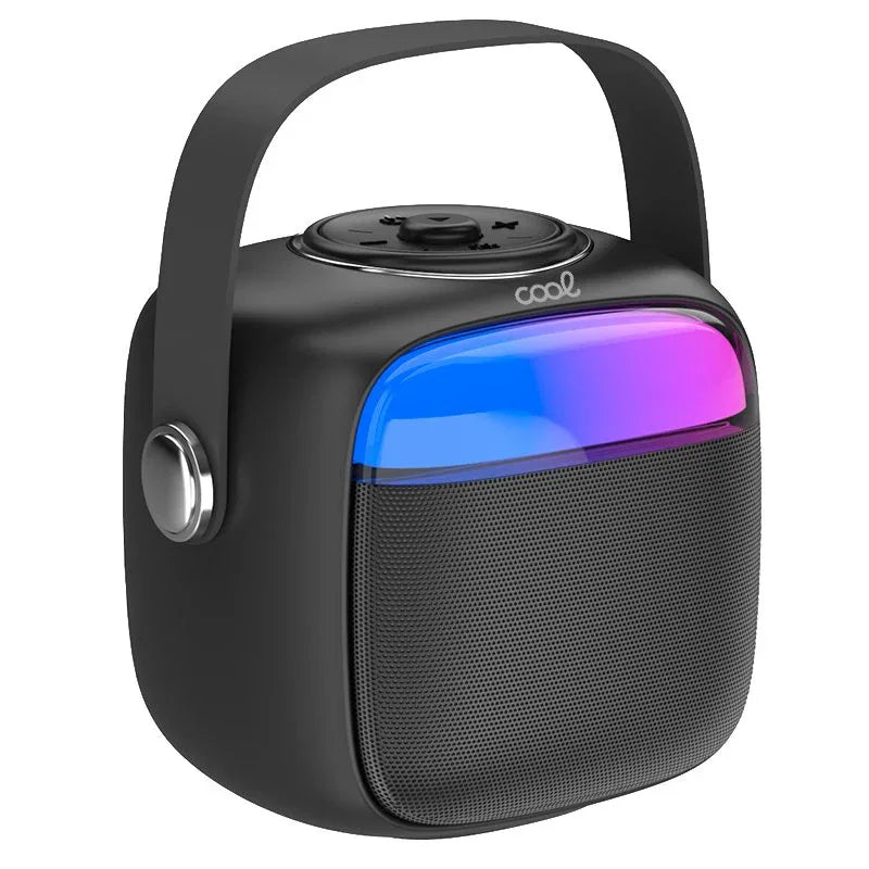Altavoz Bluetooth Universal Música 6W COOL Mini Karaoke + 1 Micrófono Negro - PixelPlaza