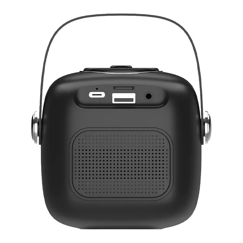 Altavoz Bluetooth Universal Música 6W COOL Mini Karaoke + 1 Micrófono Negro - PixelPlaza