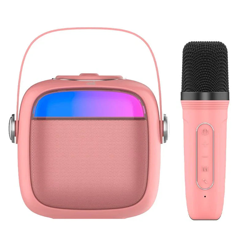 Altavoz Bluetooth Universal Música 6W COOL Mini Karaoke + 1 Micrófono Rosa - PixelPlaza