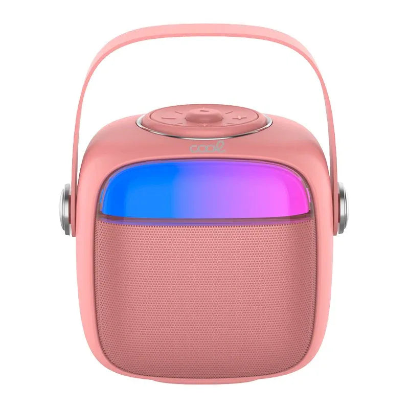 Altavoz Bluetooth Universal Música 6W COOL Mini Karaoke + 1 Micrófono Rosa - PixelPlaza