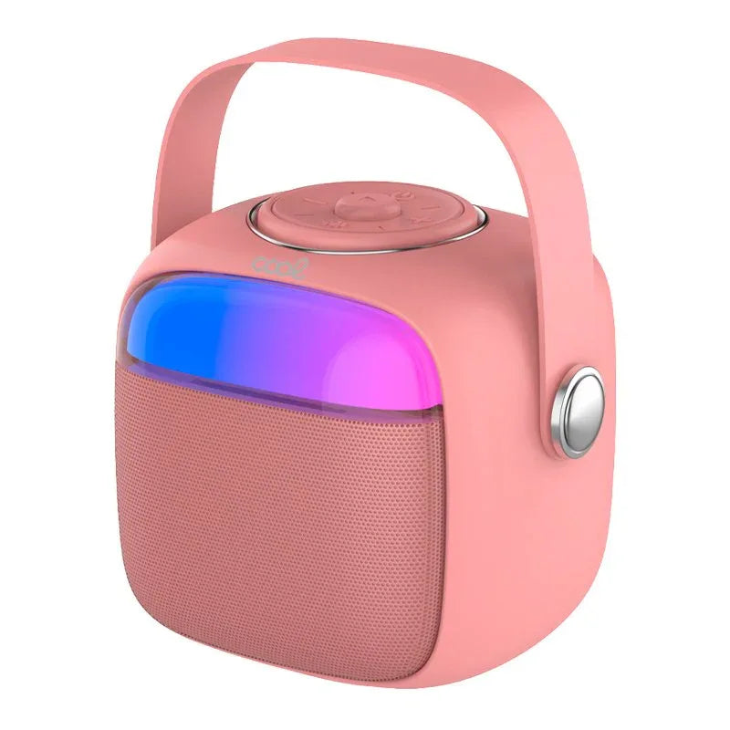 Altavoz Bluetooth Universal Música 6W COOL Mini Karaoke + 1 Micrófono Rosa - PixelPlaza