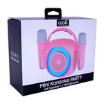 Altavoz Bluetooth Universal Música 6W COOL Mini Karaoke Party + 2 Micrófonos Rosa - PixelPlaza