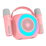 Altavoz Bluetooth Universal Música 6W COOL Mini Karaoke Party + 2 Micrófonos Rosa - PixelPlaza