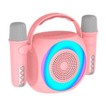 Altavoz Bluetooth Universal Música 6W COOL Mini Karaoke Party + 2 Micrófonos Rosa - PixelPlaza