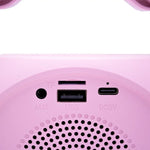 Altavoz Bluetooth Universal Música 6W COOL Mini Karaoke Party + 2 Micrófonos Rosa - PixelPlaza
