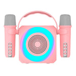 Altavoz Bluetooth Universal Música 6W COOL Mini Karaoke Party + 2 Micrófonos Rosa - PixelPlaza