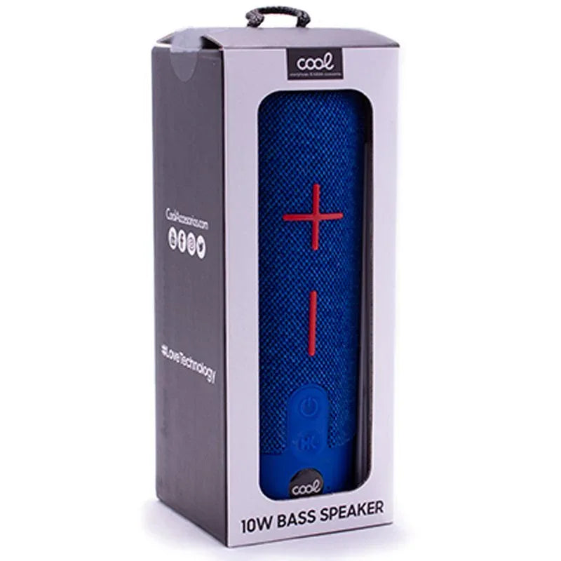 Altavoz Música Universal Bluetooth COOL 10W Bass Azul - PixelPlaza