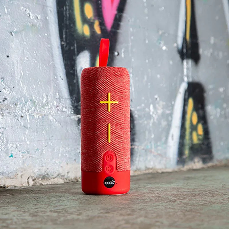 Altavoz Música Universal Bluetooth COOL 10W Bass Rojo - PixelPlaza