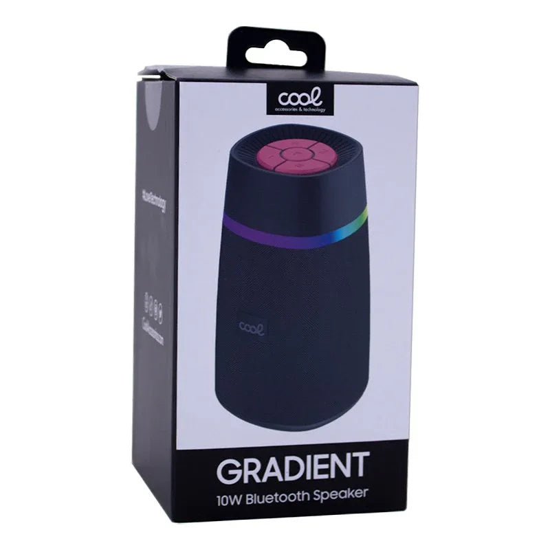 Altavoz Música Universal Bluetooth COOL 10W Gradient TWS Rojo - PixelPlaza