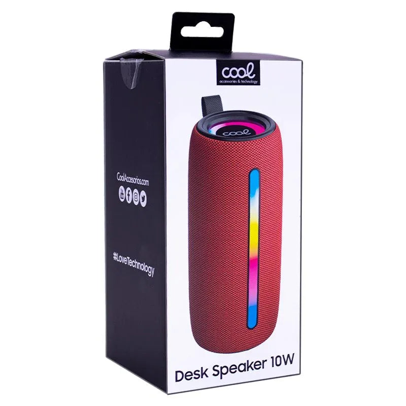 Altavoz Música Universal Bluetooth COOL Desk 10W Granate - PixelPlaza