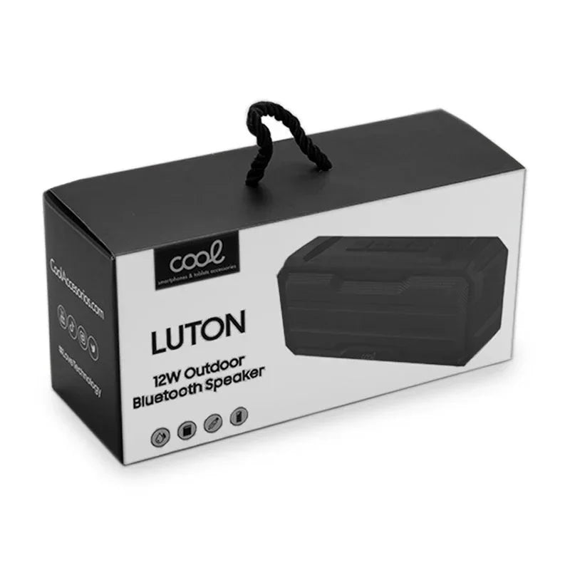 Altavoz Música Universal Bluetooth COOL Luton Negro (12W) - PixelPlaza