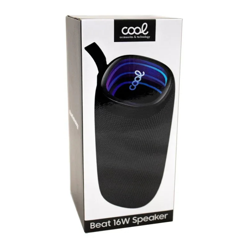 Altavoz Música Universal Bluetooth Marca COOL Beat (16W) Negro - PixelPlaza