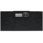 Altavoz Música Universal Bluetooth Marca COOL Retro (20W) Madera Negro Frontal Plata - PixelPlaza