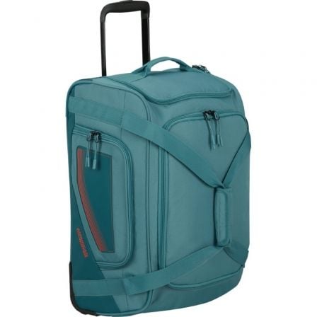 Bolsa de Viaje con Ruedas American Tourister City Racer S/ 55x35x25cm/ 2 Ruedas/ Azul Verdoso