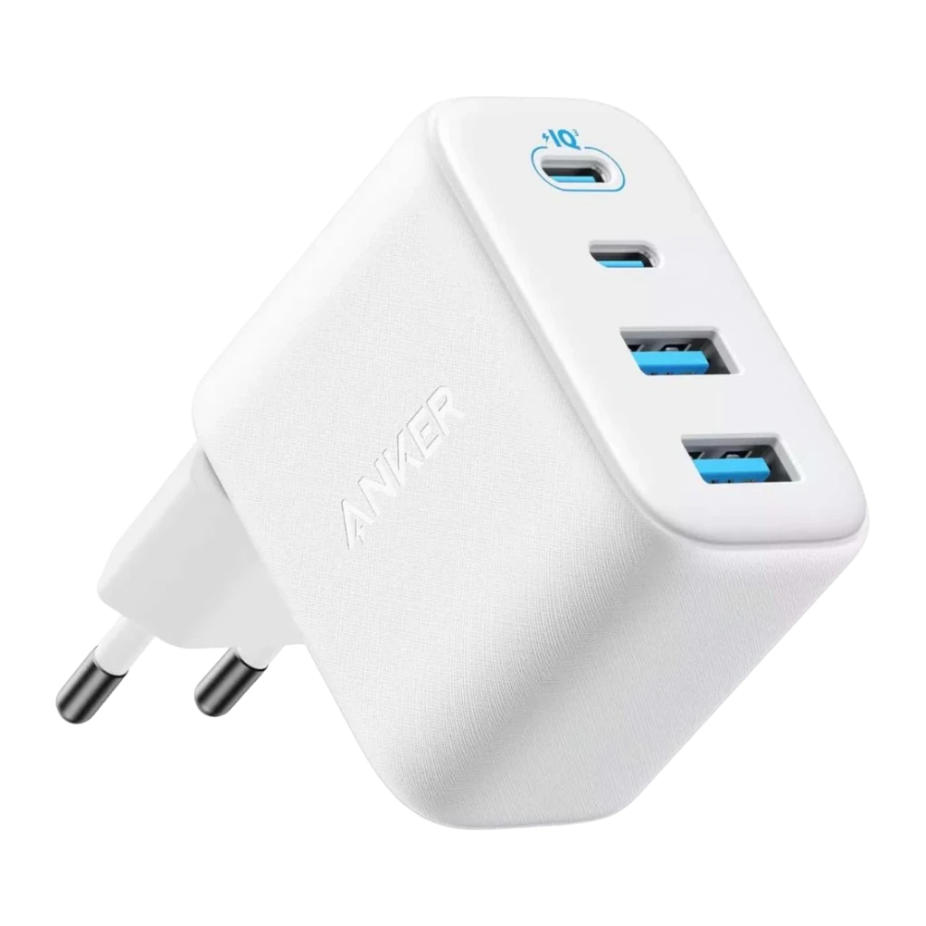 Cargador Anker Zolo GaN 50W 4 Puertos Blanco 2x USB-C + USB-A