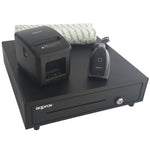 Pack para TPV Approx appPOSPACK4180USB-2D/ Cajón Portamonedas + Impresora Térmica de Tickets + Lector de Códigos + Rollo