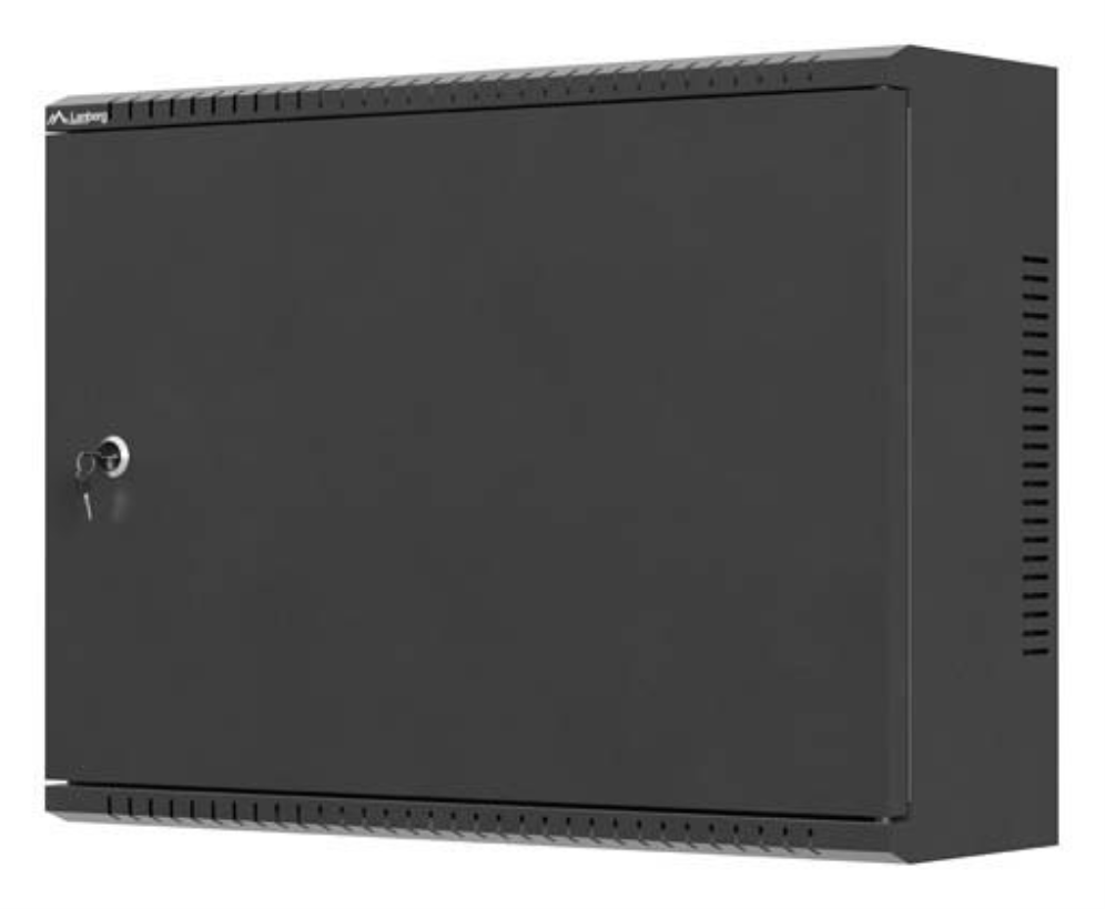 Lanberg WAT1-5618-00B armario rack 2U Bastidor de pared Negro