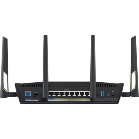 Router Inalámbrico ASUS RT-BE88U/ WiFi 7/ 7200Mbps/ 2.4GHz 5GHz/ 4 Antenas/ WiFi 802.11be/ax/ac/n/a/ - n/b/g