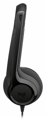 Logitech Auriculares con Cable H390 para PC/Portátil, Auriculares Estéreo con Micrófono con Supresión de Ruido, USB-C, C