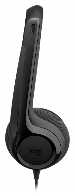 Logitech Auriculares con Cable H390 para PC/Portátil, Auriculares Estéreo con Micrófono con Supresión de Ruido, USB-C, C