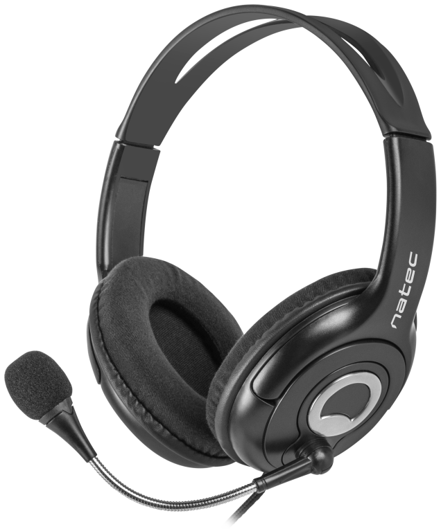 Natec Bear 2 Auriculares Alámbrico Diadema Negro