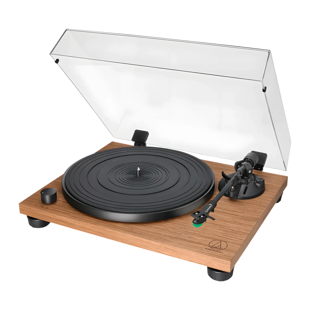 Audio-Technica AT-LPW40WN Preamplificador Phono Integrado tracción por correa 33/45 rpm Tocadiscos