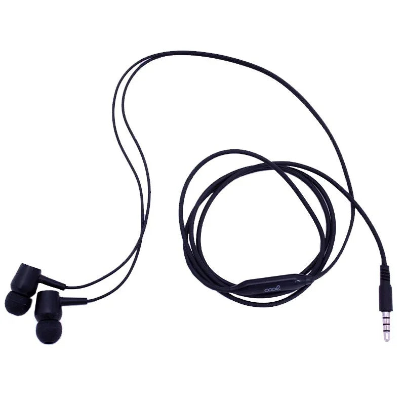 Auriculares 3,5 mm COOL Bear Stereo Con Micro Negro - PixelPlaza