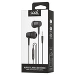 Auriculares 3,5 mm COOL Bear Stereo Con Micro Negro - PixelPlaza