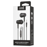 Auriculares 3,5 mm COOL Bear Stereo Con Micro Negro - PixelPlaza