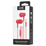 Auriculares 3,5 mm COOL Bear Stereo Con Micro Rojo - PixelPlaza