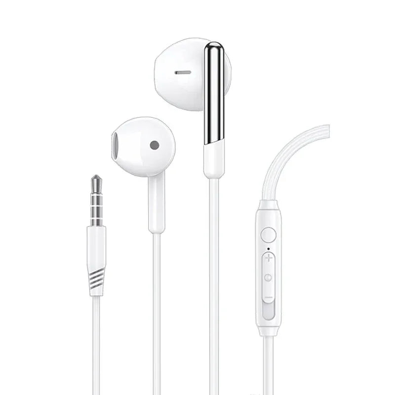 Auriculares 3,5 mm COOL Care Stereo Con Micro Blanco - PixelPlaza