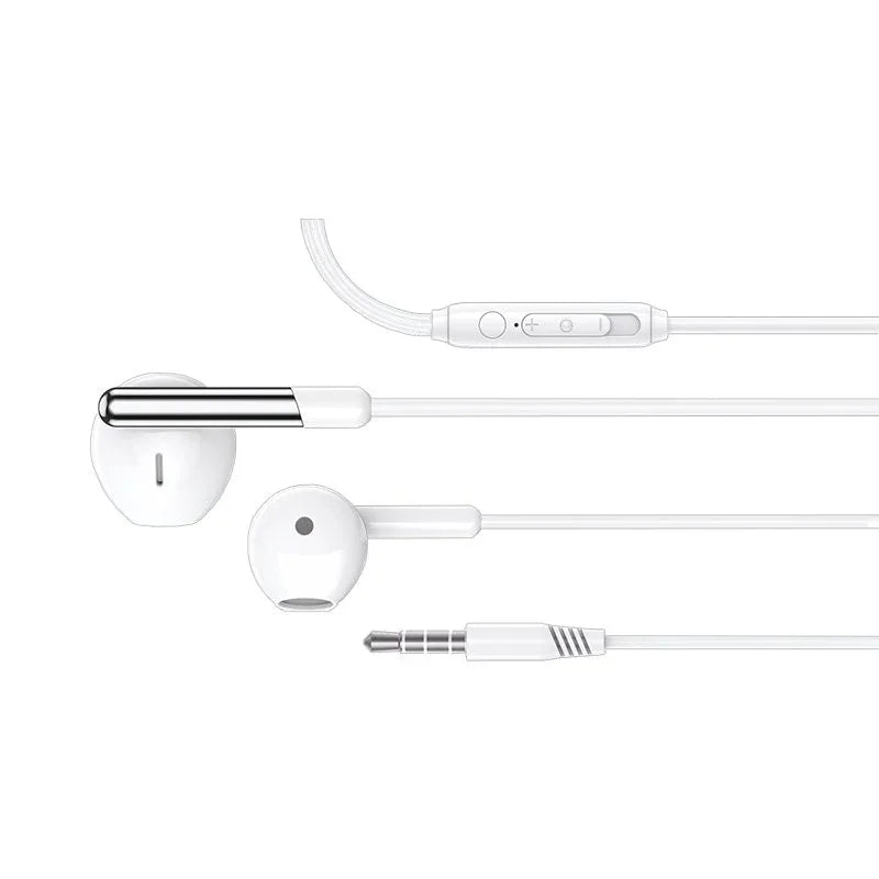 Auriculares 3,5 mm COOL Care Stereo Con Micro Blanco - PixelPlaza