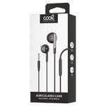 Auriculares 3,5 mm COOL Care Stereo Con Micro Negro - PixelPlaza