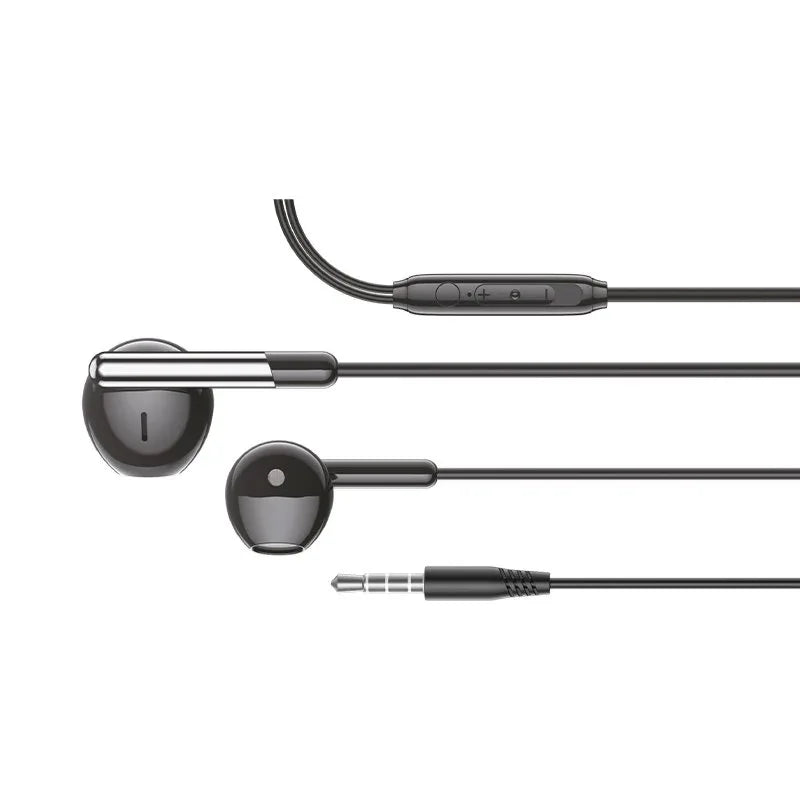 Auriculares 3,5 mm COOL Care Stereo Con Micro Negro - PixelPlaza