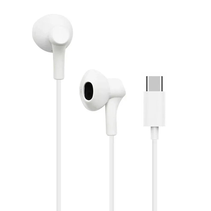 Auriculares Botón COOL Stereo Tipo-C Con Micro (Digital) Blanco - PixelPlaza