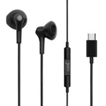 Auriculares Botón COOL Stereo Tipo-C Con Micro (Digital) Negro - PixelPlaza