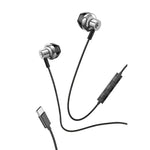 Auriculares Botón COOL Stereo Tipo-C Con Micro (Metal) Silver - PixelPlaza