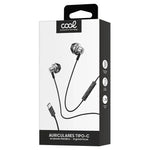 Auriculares Botón COOL Stereo Tipo-C Con Micro (Metal) Silver - PixelPlaza