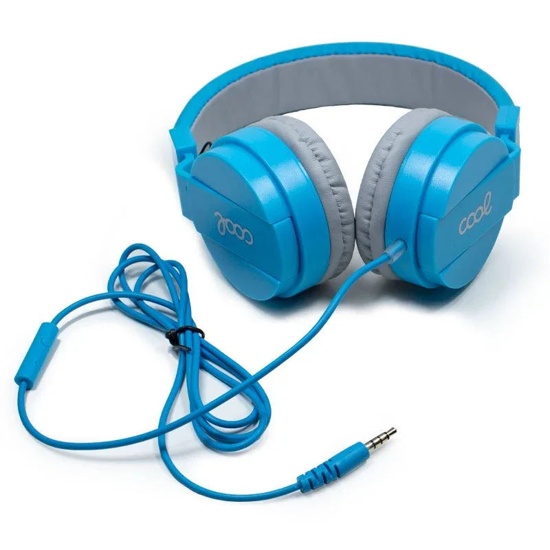 Auriculares Cascos Jack 3,5 mm COOL Toronto Con Micro Azul - PixelPlaza