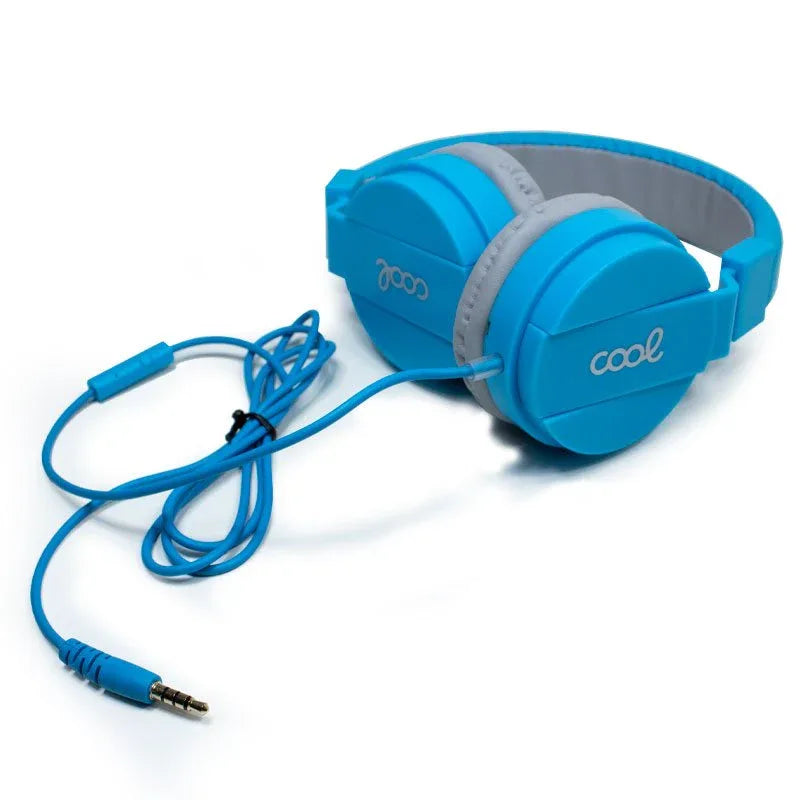Auriculares Cascos Jack 3,5 mm COOL Toronto Con Micro Azul - PixelPlaza