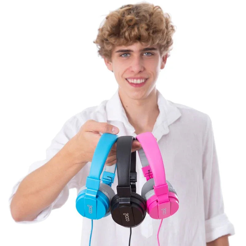 Auriculares Cascos Jack 3,5 mm COOL Toronto Con Micro Azul - PixelPlaza