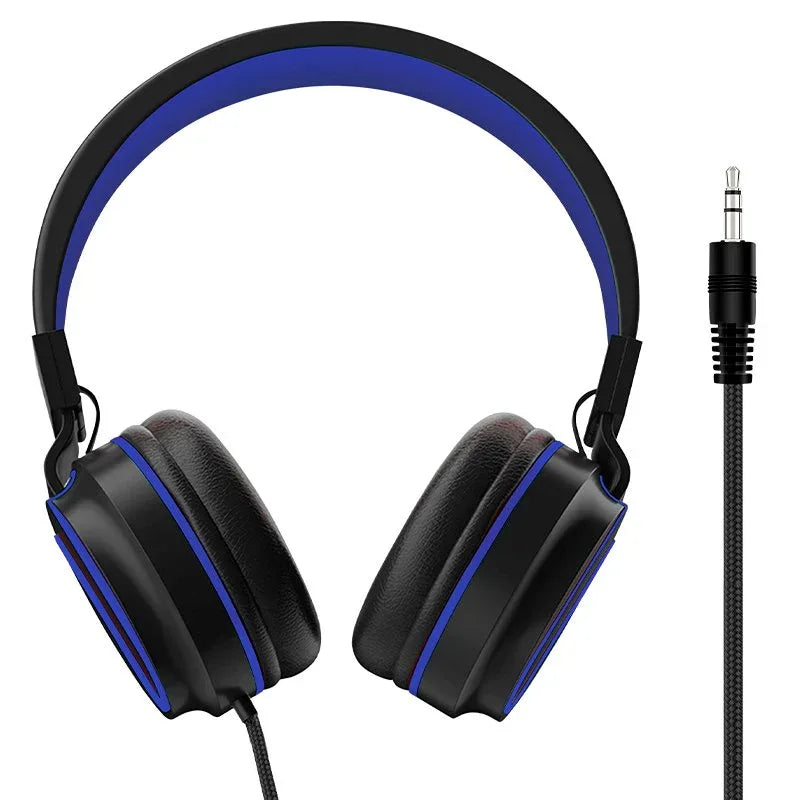 Auriculares Cascos Jack 3,5 mm COOL Toronto Negro-Azul - PixelPlaza
