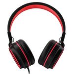 Auriculares Cascos Jack 3,5 mm COOL Toronto Negro-Rojo - PixelPlaza