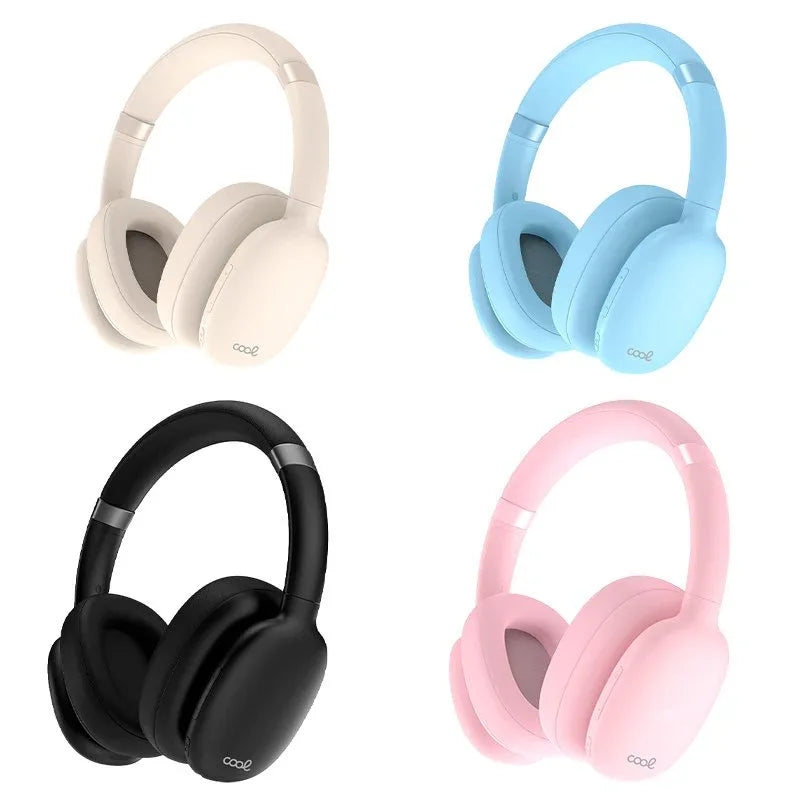 Auriculares Stereo Bluetooth Cascos COOL Roller Beige - PixelPlaza